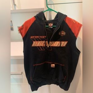 Harley-Davidson Mens Sleeveless Hoodie